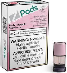 Ziip Pod Pack - Fruity Pineapple Strawberry 3/PK (Special Nic Blend)[Ontario Stamp]